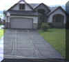 driveway in triplegroove patterns